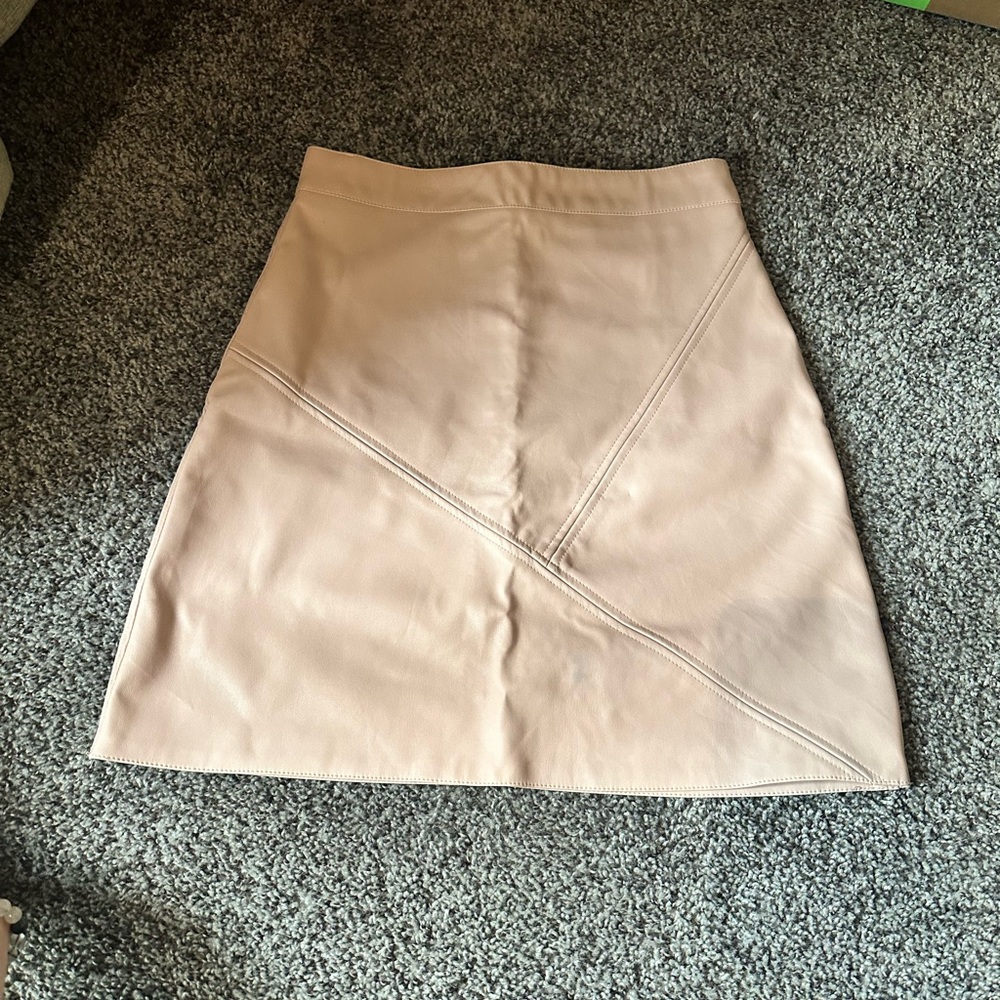 Revamped Beige A-Line Skirt